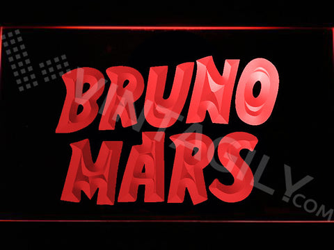 Bruno Mars LED Sign - Red - TheLedHeroes