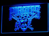 Pittsburgh Pirates (2) LED Neon Sign USB - Blue - TheLedHeroes