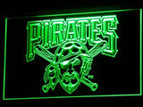 Pittsburgh Pirates (2) LED Neon Sign USB - Green - TheLedHeroes