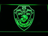 3rd Battalion 25th Marines LED Neon Sign USB - Green - TheLedHeroes