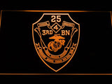 3rd Battalion 25th Marines LED Neon Sign USB - Orange - TheLedHeroes