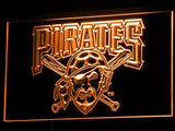 Pittsburgh Pirates (2) LED Neon Sign USB - Orange - TheLedHeroes