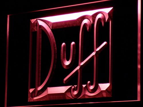 Duff LED Neon Sign USB - Red - TheLedHeroes