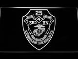 FREE 3rd Battalion 25th Marines LED Sign - White - TheLedHeroes