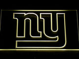New York Giants (2) LED Neon Sign USB - Yellow - TheLedHeroes