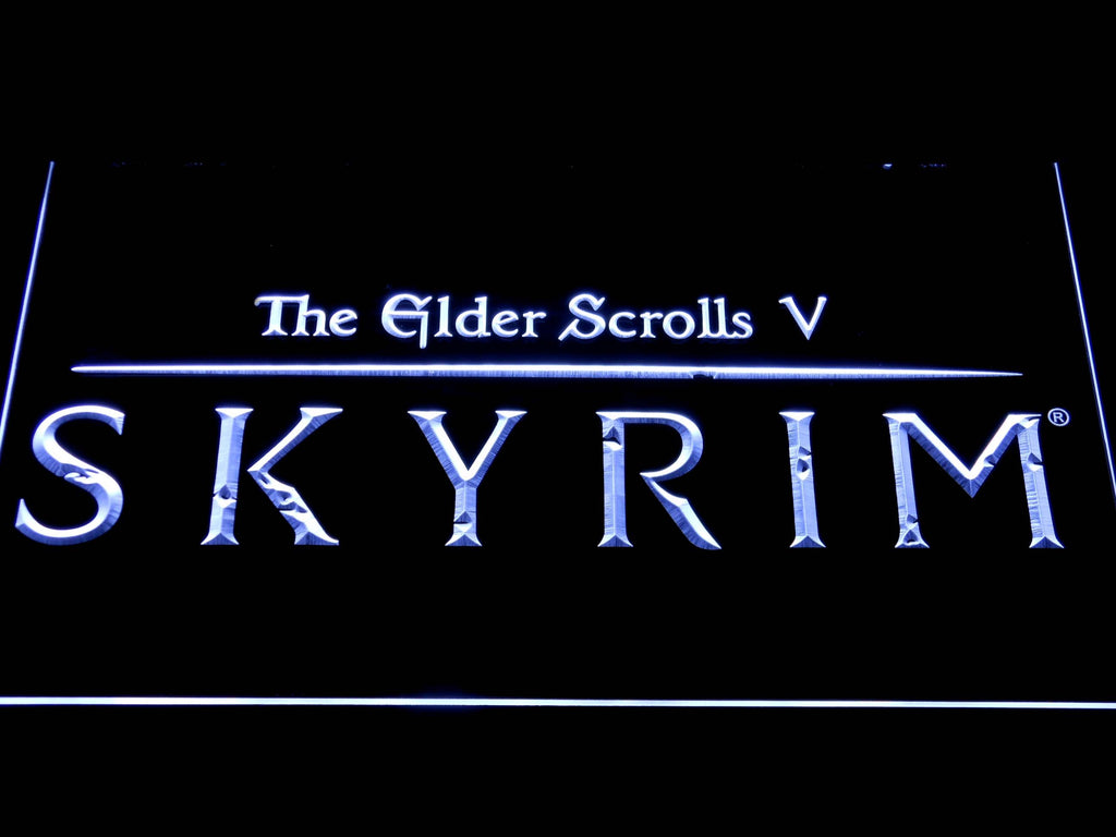 Skyrim LED Neon Sign USB - White - TheLedHeroes