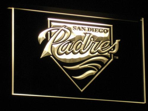 San Diego Padres (2) LED Neon Sign Electrical - Yellow - TheLedHeroes