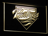 San Diego Padres (2) LED Neon Sign USB - Yellow - TheLedHeroes