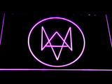 FREE Watch Dogs Logo LED Sign - Purple - TheLedHeroes