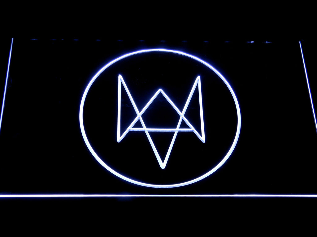 Watch Dogs Logo LED Neon Sign Electrical - White - TheLedHeroes