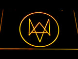 FREE Watch Dogs Logo LED Sign - Yellow - TheLedHeroes