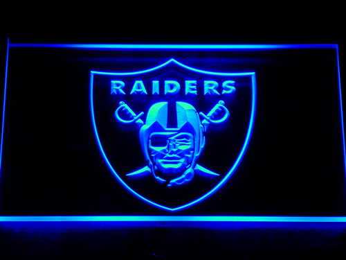 Oakland Raiders LED Sign - Blue - TheLedHeroes