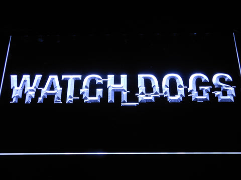 FREE Watch Dogs LED Sign - White - TheLedHeroes