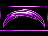 San Diego Chargers (2) LED Neon Sign USB - Purple - TheLedHeroes