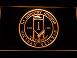 1st Infantry Division Vietnam Veteran LED Neon Sign USB - Orange - TheLedHeroes