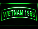 United States Army Vietnam 1968 LED Neon Sign USB - Green - TheLedHeroes