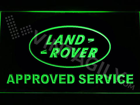 Land Rover Approved Service LED Sign - Green - TheLedHeroes