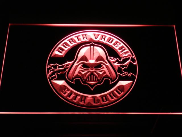 Star Wars Darth Vader Sith Lord LED Neon Sign USB - Red - TheLedHeroes