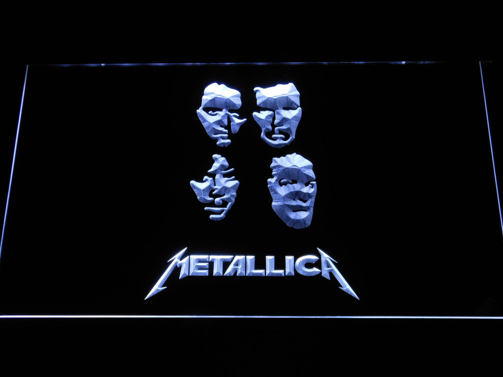 Metallica (6) LED Neon Sign USB - White - TheLedHeroes