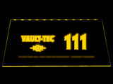 FREE Fallout Vault-Tec 111 LED Sign - Yellow - TheLedHeroes