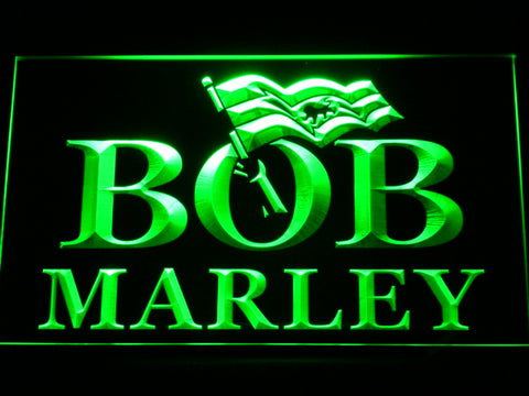 FREE Bob Marley LED Sign - Green - TheLedHeroes