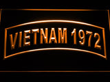 United States Army Vietnam 1972 LED Neon Sign USB - Orange - TheLedHeroes