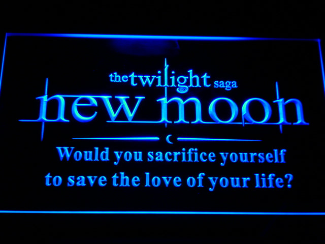 FREE Twilight New Moon (2) LED Sign - Blue - TheLedHeroes