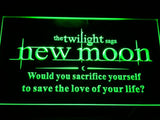 Twilight New Moon (2) LED Neon Sign USB - Green - TheLedHeroes