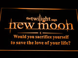 Twilight New Moon (2) LED Neon Sign USB - Orange - TheLedHeroes