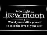 Twilight New Moon (2) LED Neon Sign USB - White - TheLedHeroes