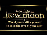 Twilight New Moon (2) LED Neon Sign Electrical - Yellow - TheLedHeroes