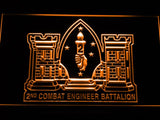 2nd Combat Engineer Battalion LED Neon Sign Electrical - Orange - TheLedHeroes