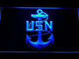 United States Navy Logo LED Neon Sign Electrical - Blue - TheLedHeroes