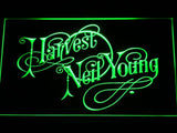 Neil Young Harvest LED Neon Sign Electrical - Green - TheLedHeroes