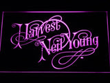 Neil Young Harvest LED Neon Sign Electrical - Purple - TheLedHeroes