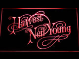 Neil Young Harvest LED Neon Sign Electrical - Red - TheLedHeroes