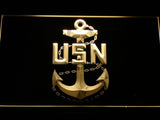 United States Navy Logo LED Neon Sign Electrical - Yellow - TheLedHeroes