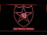 2nd Infantry Division LED Neon Sign Electrical - Red - TheLedHeroes