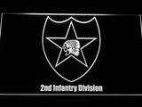 FREE 2nd Infantry Division LED Sign - White - TheLedHeroes