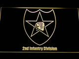 2nd Infantry Division LED Neon Sign Electrical - Yellow - TheLedHeroes