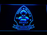 2nd Reconnaissance Battalion (USMC) LED Neon Sign Electrical - Blue - TheLedHeroes