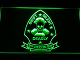 FREE 2nd Reconnaissance Battalion (USMC) LED Sign - Green - TheLedHeroes