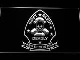 FREE 2nd Reconnaissance Battalion (USMC) LED Sign - White - TheLedHeroes