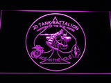 FREE 2nd Tank Battalion LED Sign - Purple - TheLedHeroes