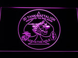 2nd Tank Battalion LED Neon Sign USB - Purple - TheLedHeroes