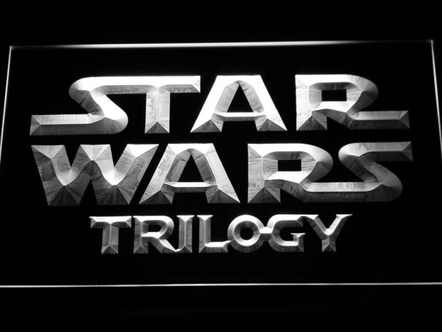 Star Wars Trilogie  LED Neon Sign USB - White - TheLedHeroes
