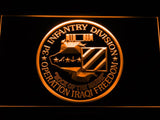 3rd Infantry Division Operation Iraqi LED Neon Sign Electrical - Orange - TheLedHeroes