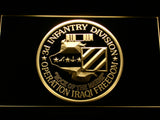 FREE 3rd Infantry Division Operation Iraqi LED Sign - Yellow - TheLedHeroes