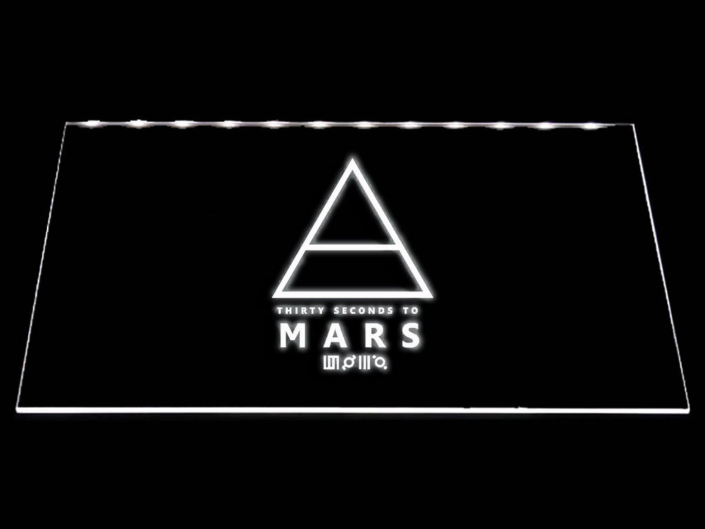 Thirty Seconds to Mars LED Neon Sign USB - White - TheLedHeroes