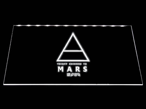 Thirty Seconds to Mars LED Neon Sign USB - White - TheLedHeroes